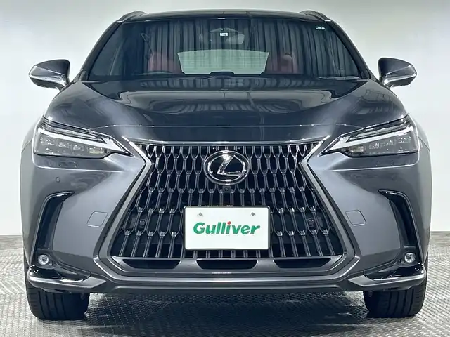 レクサス ＮＸ 350h バージョンL 神奈川県 2022(令4)年 2.2万km シルバーメタリック 純正14型ディスプレイオーディオプラス/車載ナビ/フルセグ　USB Androidauto　Applecarplay　/パノラミックビューモニター/ムーンルーフ/ルーフレール/セーフティシステムプラス/プリクラッシュセーフティ/レーントレーシングアシスト/ロードサインアシスト/ドライバー異常時対応システム/プロアクティブドライビングアシスト/アダブティブハイビームシステム/レーンディパーチャーアラート/レーダークルーズコントロール/発進遅れ告知機能/ブラインドスポットモニター/パーキングサポートブレーキ/前後ソナー/革シート/前席後席シートヒーター/前席ベンチレーション/パワーシート/前席/後席シートヒーター/運転席ポジションメモリー/パワーバックドア/ヘッドアップディスプレイ/革巻きステアリング/パドルシフト/ステアリングヒーター/後席電動格納機能/AC100V/ETC2.0/プッシュスタート/スマートキー/3眼LEDヘッドライト/LEDコーナリングランプ/ヘッドランプクリーナー/LEDフォグランプ/純正20インチアルミホイール