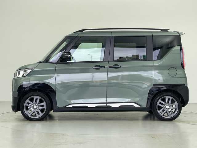 三菱 デリカミニ T プレミアム 愛知県 2025(令7)年 0.1千km Ｄグリーン 届出済未使用車　14km/MI-PILOT/純正9型ディスプレイオーディオ/・Bluetooth/AppleCarPlay/AndoroidAuto/全方位カメラ/両側電動スライドドア/ハーフレザー/クリアランスソナー/LEDヘッドライト/オートハイビーム/レーンキープ/前席シートヒーター（D/N）/ステアリングヒーター/ヒルディセントコントロール/電動パーキングブレーキ/オートブレーキホールド/プッシュスタート/スマートキー/スペアキー1本/ステアリングリモコン/DiM