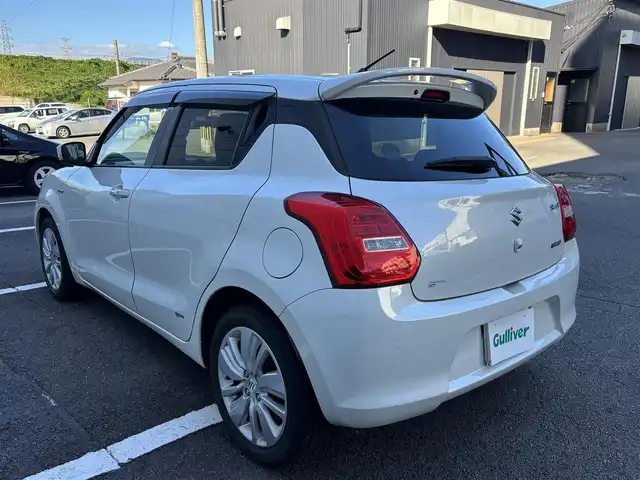 スズキ スイフト HYBRID ML 長崎県 2017(平29)年 5.1万km ピュアホワイトP ワンオーナー/純正メモリナビ/（CD/DVD/BT/フルセグ）/全方位カメラ/衝突軽減システム/レーンアシスト/レーダークルーズ/パドルシフト/ステアリングスイッチ/オートライト/前後ドライブレコーダー/D席シートヒーター/純正16インチAW