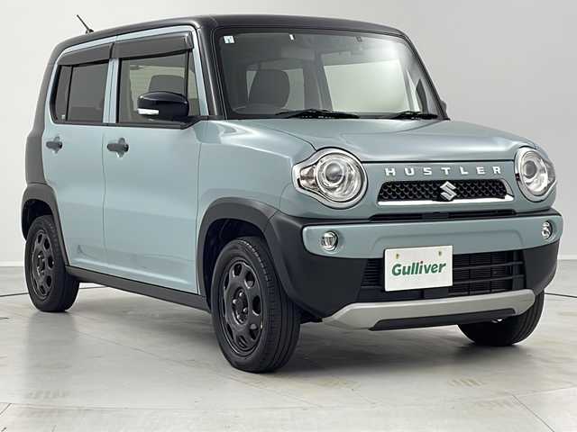 スズキ ハスラー タフワイルド 茨城県 2019(平31)年 7.9万km オフブルーメタリック/ブラック 2トーン レーダーブレーキサポート/SDナビ/　　CD/DVD/BT/フルセグ/HIDオートライト/ハーフレザーシート/シートヒーター/純正15インチアルミホイール/ステアリングスイッチ/アイドリングストップ/USBポート/スマートキー/ビルトインETC/ドライブレコーダー/禁煙車