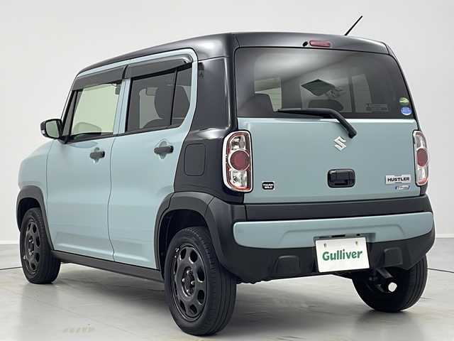 スズキ ハスラー タフワイルド 茨城県 2019(平31)年 7.9万km オフブルーメタリック/ブラック 2トーン レーダーブレーキサポート/SDナビ/　　CD/DVD/BT/フルセグ/HIDオートライト/ハーフレザーシート/シートヒーター/純正15インチアルミホイール/ステアリングスイッチ/アイドリングストップ/USBポート/スマートキー/ビルトインETC/ドライブレコーダー/禁煙車