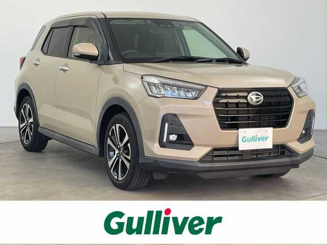 ダイハツ ロッキー G 大分県 2020(令2)年 4.8万km ナチュラルベージュマイカM 純正ディスプレィオーディオ/BT/フルセグ/applecarplay/androidauto/ETC/全方位カメラ/前方ドラレコ/シートヒーター（D/N）/衝突軽減ブレーキ/レーンキープアシスト/オートライト/道路標識認識機能/先行発進お知らせ/コーナーセンサー/純正アルミホイール