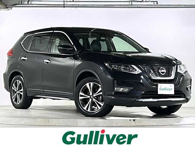 日産 エクストレイル 20Xi 広島県 2018(平30)年 4.3万km ダイヤモンドブラック 禁煙車/4WD/エマージェンシーブレーキ/車線逸脱警報/ハイビームアシスト/プロパイロット/BSW/コーナーセンサー/社外ナビ（AVIC-RZ802）/・フルセグ/CD/DVD/SD//アラウンドビューモニター/インテリジェントルームミラー/パワーバックドア/革巻きステアリング/オートライト/カプロンシート/電動パーキングブレーキ/オートホールド/LEDヘッドライト/フォグランプ/スマートキー/プッシュスタート/スペアキー/ETC/前後ドライブレコーダー/レーダー探知機/ドアバイザー/フロアマット/アルミ付きスタッドレスタイヤ車載/純正18インチアルミホール/Wエアバック