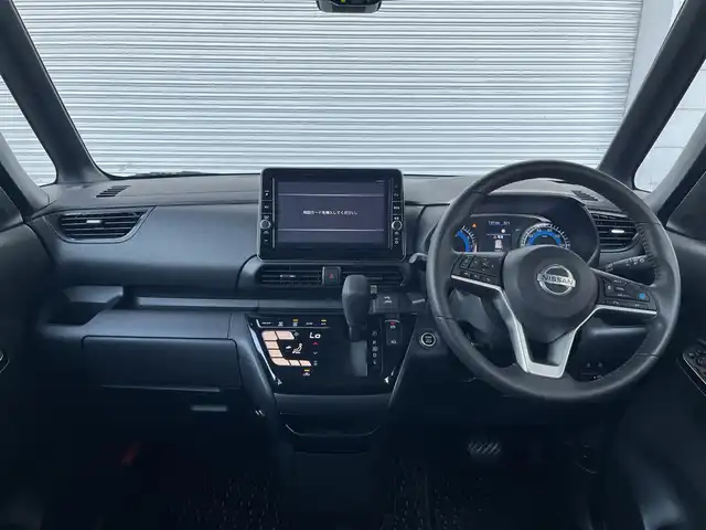 日産 ルークス HWS Gターボ プロパイロットED 高知県 2020(令2)年 4.6万km ブラック 純正ナビ/　Bluetooth/フルセグ/　CD/DVD/AM/FM/ETC2.0/ドライブレコーダー/プロパイロット/プッシュスタート/スマートキー/スペアキー/IC付きターボ/全方位カメラ/LEDヘッドライト/純正15インチアルミホイール/純正フロアマット/衝突被害軽減システム/ベンチシート/本革巻きステアリング/オートライト/盗難防止装置/記録簿/保証書/取扱説明書