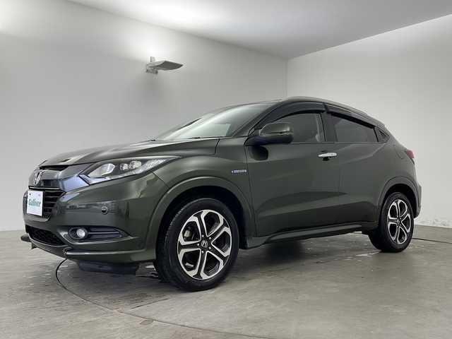 ホンダ ヴェゼル ハイブリッド Z 兵庫県 2014(平26)年 5.4万km ミスティックグリーンパール ・純正ナビ/CD/DVD/USB/BT/フルセグ/HDMI/・バックカメラ/・ビルトインETC/・パドルシフト/・クルーズコントロール/・ハーフレザーシート/・コンフォートビューパッケージ/・前席シートヒーター/・純正17インチアルミホイール/・LEDライト/・スマートキー/・プッシュスタート/・純正フロアマット