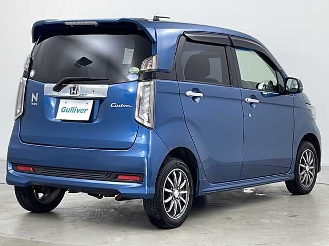 ホンダ Ｎ ＷＧＮ カスタム G Aパッケージ 道央・札幌 2014(平26)年 10.5万km ホライゾンターコイズパール ・4WD/・社外ディスプレイオーディオCD&DVD&USB/・クルーズコントロール/・純正フロアマット/・ドアミラーヒーター/・オートライト/・HIDヘッドライト/・フォグランプ/・ETC/・社外14インチAW付サマータイヤ積込/・スマートキー/・スペアキー/・横滑り防止