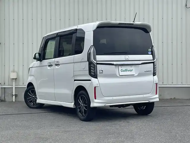 ホンダ Ｎ ＢＯＸ カスタム L 山形県 2021(令3)年 4.2万km プラチナホワイトパール 4WD/ホンダセンシング/両側パワースライドドア/メモリナビ/　【CD DVD SD USB BT】/フルセグTV/バックカメラ/前後ドライブレコーダー/ステアリングスイッチ/レーダークルーズコントロール/シートヒーター/ミラーヒーター/アイドリングストップ/横滑り防止装置/LEDライト/フォグランプ/ウィンカーミラー/純正フロアマット/ドアバイザー