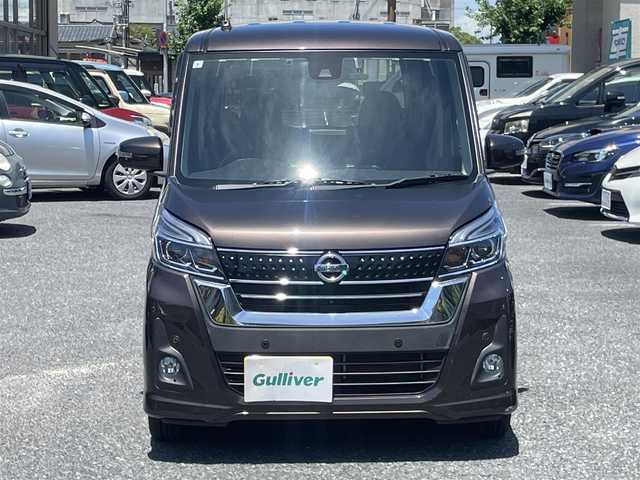 日産 デイズ ルークス ハイウェイスターX 大阪府 2019(令1)年 4.3万km アッシュブラウンM 純正ナビ/-Bluetooth/フルセグTV/CD/DVD/FM/AM/衝突被害軽減ブレーキ/片側パワースライドドア/全方位カメラ/バックカメラ/前方ドラレコ/ETC/レーンキープアシスト/コーナーセンサー/後席サーキュレーター/スマートキー/プッシュスタート/-スペアキー×１