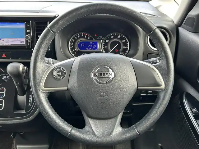 日産 デイズ ルークス ハイウェイスターX 島根県 2019(令1)年 4.3万km アッシュブラウンM 登録時走行距離42725km/純正ナビ/Bluetooth/フルセグTV/CD/DVD/FM/AM/片側パワースライドドア/全方位カメラ/バックカメラ/前方ドラレコ/ETC/レーンキープアシスト/衝突被害軽減ブレーキ/横滑り防止装置/コーナーセンサー/後席サーキュレーター/スマートキー/プッシュスタート/スペアキー×１/純正14インチAW/アイドリングストップ/オートライト/純正フロアマット/シートバックテーブル/ロールサンシェード