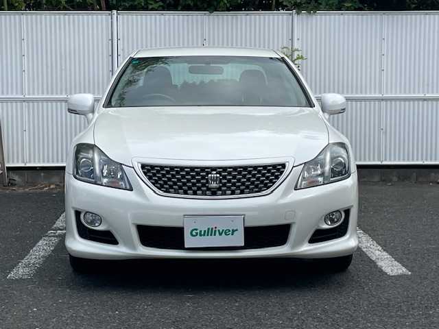 トヨタ クラウン アスリート ナビパッケージ 茨城県 2008(平20)年 8.1万km ホワイトパールクリスタルシャイン バックカメラ/カーテンエアバッグ/エアバッグダブル＋サイド/盗難防止装置/横滑り防止装置/ABS/AFS/パワーシート/TV（フルセグ）/Bluetooth