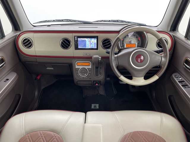 スズキ ラパン ショコラ X 群馬県 2014(平26)年 9.1万km シャンパンピンクPM ナビ　ＣＤ／ＤＶＤ再生　ＡＵＸ　ドラレコ　ＥＴＣ　キセノンヘッドライト　オートライト　オートエアコン　ＵＳＢ入力端子　プッシュスタートボタン　スマートキー　革巻きステアリング　革巻きシフト　禁煙車