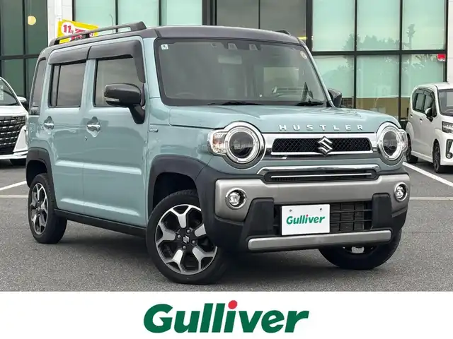 スズキ ハスラー Jスタイル 奈良県 2022(令4)年 4.5万km オフブルーメタリック/ガンメタリック2トーンルーフ デュアルカメラブレーキサポート　/社外ナビ　[CN-E330D]/地デジ　/車線逸脱警報　/クリアランスソナー　/ルーフレール　/社外ＥＴＣ　/前席シートヒーター　/ＬＥＤヘッドライト　/プッシュスタート　/純正１５インチＡＷ