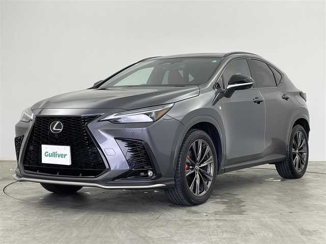 レクサス ＮＸ 350h Fスポーツ 群馬県 2023(令5)年 1.5万km ソニッククロム パノラマルーフ　諄ｓ寧１４インチナビ　パノラミックビューモニター　パワーバックドア　ＬＥＤ　ＡＨＢ　ＢＳＭ　シートヒーター　エアシート　純正２０インチＡＷ　デジタルインナーミラー　ワイヤレス充電　禁煙