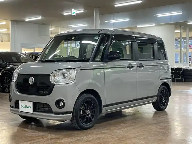 ダイハツ ムーヴ キャンバス G ブラックアクセント リミテッド SAⅢ 道央・札幌 2020(令2)年 3.8万km グレーマイカM 限定車/4WD/ワンオーナー/寒冷地仕様/純正メモリナビ /・フルセグTV/CD/DVD/BT/SD/USB/全周囲カメラ/バックカメラ/両側パワースライドドア /純正エンジンスターター/スマートアシストIII/・衝突回避支援ブレーキ/・衝突警報機能/・車線逸脱警報機能/・前後誤発進抑制制御機能/・先行車発進お知らせ機能/前後コーナーセンサー/横滑り防止装置/運転席シートヒーター/純正ドライブレコーダー/プッシュスタート/スマートキー×2/アイドリングストップ/電動格納ミラー/純正ラバーマット/純正ドアバイザー/ベンチシート/オートライト/オートハイビーム/LEDヘッドライト/フォグライト/積込純正鉄ホイール付き冬タイヤ/・155/65R14 ’19製 4mm/新車時保証書/取扱説明書