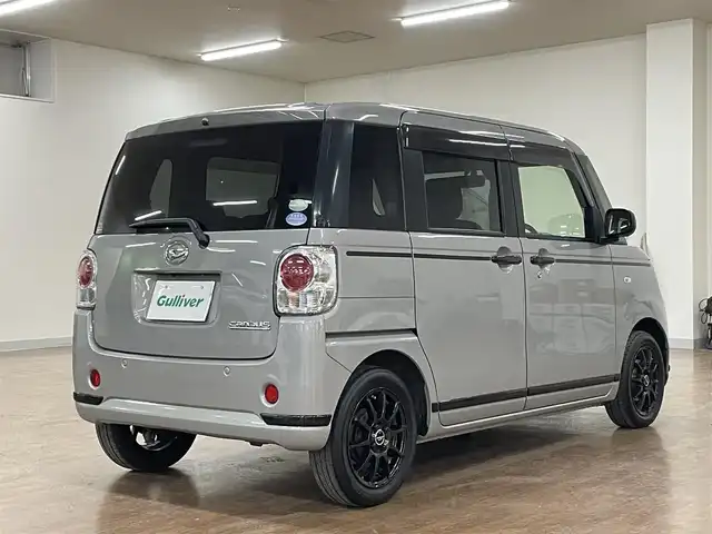 ダイハツ ムーヴ キャンバス G ブラックアクセント リミテッド SAⅢ 道央・札幌 2020(令2)年 3.8万km グレーマイカM 限定車/4WD/ワンオーナー/寒冷地仕様/純正メモリナビ /・フルセグTV/CD/DVD/BT/SD/USB/全周囲カメラ/バックカメラ/両側パワースライドドア /純正エンジンスターター/スマートアシストIII/・衝突回避支援ブレーキ/・衝突警報機能/・車線逸脱警報機能/・前後誤発進抑制制御機能/・先行車発進お知らせ機能/前後コーナーセンサー/横滑り防止装置/運転席シートヒーター/純正ドライブレコーダー/プッシュスタート/スマートキー×2/アイドリングストップ/電動格納ミラー/純正ラバーマット/純正ドアバイザー/ベンチシート/オートライト/オートハイビーム/LEDヘッドライト/フォグライト/積込純正鉄ホイール付き冬タイヤ/・155/65R14 ’19製 4mm/新車時保証書/取扱説明書