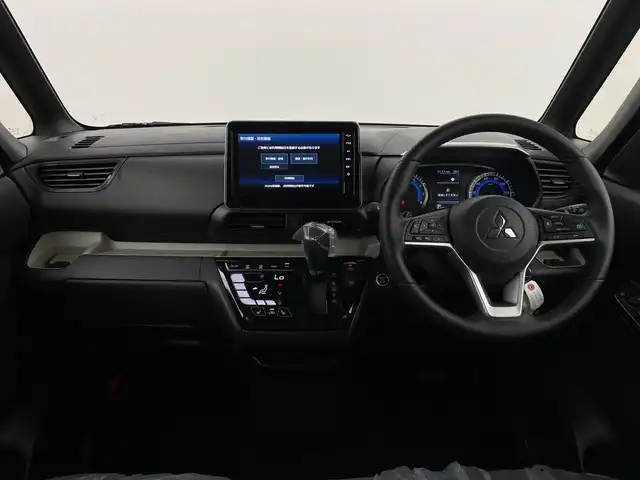 三菱 デリカミニ T プレミアム 新潟県 2025(令7)年 0.1万km未満 アメジストブラック 4WD/登録未使用車/衝突被害軽減システム/ダウンヒルアシストコントロール/デジタルインナーミラー/純正9インチディスプレイオーディオ/（BT/HDMI/AppleCayPlay/AndroidAuto/AM/FM）/全周囲カメラ/両側パワースライドドア/ハンズフリーオートスライドドア/レーダークルーズコントロール/LEDオートライト/ハーフレザーシート/シートヒーター/純正15インチアルミホイール/ルーフレール/ステアリングヒーター/ステアリングスイッチ/アイドリングストップ/スマートキー