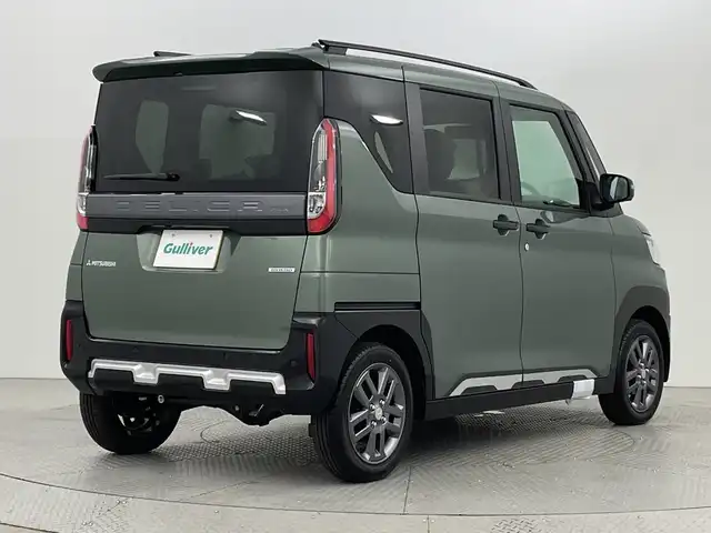三菱 デリカミニ T プレミアム 新潟県 2025(令7)年 0.1万km未満 アメジストブラック 4WD/登録未使用車/衝突被害軽減システム/ダウンヒルアシストコントロール/デジタルインナーミラー/純正9インチディスプレイオーディオ/（BT/HDMI/AppleCayPlay/AndroidAuto/AM/FM）/全周囲カメラ/両側パワースライドドア/ハンズフリーオートスライドドア/レーダークルーズコントロール/LEDオートライト/ハーフレザーシート/シートヒーター/純正15インチアルミホイール/ルーフレール/ステアリングヒーター/ステアリングスイッチ/アイドリングストップ/スマートキー