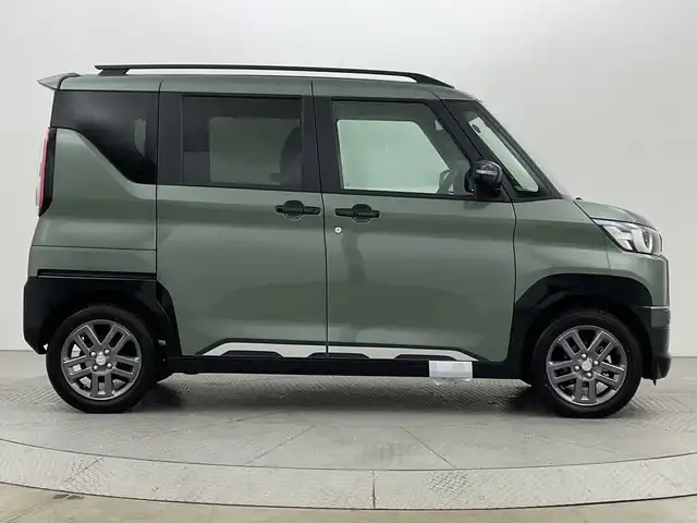 三菱 デリカミニ T プレミアム 新潟県 2025(令7)年 0.1万km未満 アメジストブラック 4WD/登録未使用車/衝突被害軽減システム/ダウンヒルアシストコントロール/デジタルインナーミラー/純正9インチディスプレイオーディオ/（BT/HDMI/AppleCayPlay/AndroidAuto/AM/FM）/全周囲カメラ/両側パワースライドドア/ハンズフリーオートスライドドア/レーダークルーズコントロール/LEDオートライト/ハーフレザーシート/シートヒーター/純正15インチアルミホイール/ルーフレール/ステアリングヒーター/ステアリングスイッチ/アイドリングストップ/スマートキー