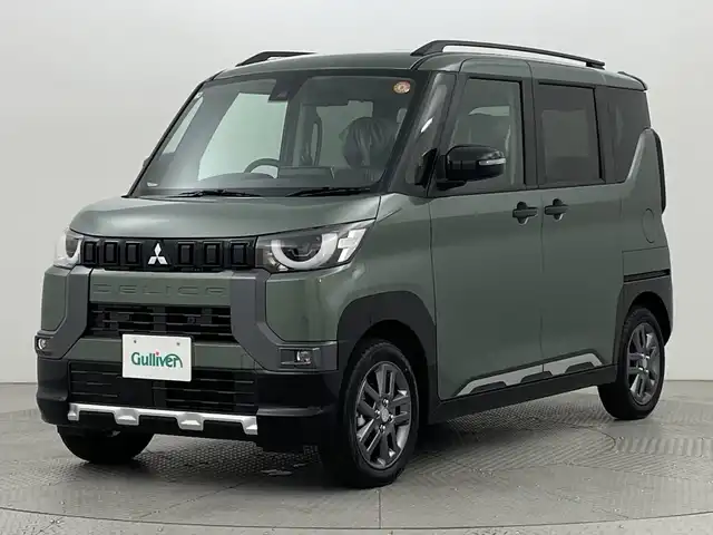 三菱 デリカミニ T プレミアム 新潟県 2025(令7)年 0.1万km未満 アメジストブラック 4WD/登録未使用車/衝突被害軽減システム/ダウンヒルアシストコントロール/デジタルインナーミラー/純正9インチディスプレイオーディオ/（BT/HDMI/AppleCayPlay/AndroidAuto/AM/FM）/全周囲カメラ/両側パワースライドドア/ハンズフリーオートスライドドア/レーダークルーズコントロール/LEDオートライト/ハーフレザーシート/シートヒーター/純正15インチアルミホイール/ルーフレール/ステアリングヒーター/ステアリングスイッチ/アイドリングストップ/スマートキー