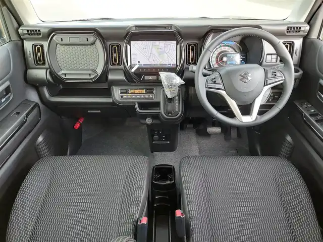 スズキ ハスラー HYBRID X 東京都 2025(令7)年 0.1千km クールカーキパールメタリック/ソフトベージュメタリック スズキセーフティサポート/・デュアルカメラブレーキサポート/・誤発進抑制機能/・車線逸脱抑制機能/・車線逸脱警報機能/・ふらつき警報機能/・先行車発進お知らせ機能/・アダプティブクルーズコントロール/・ハイビームアシスト/・標識認識機能/・後退時ブレーキサポート/・後方誤発進抑制機能/純正9インチメモリーナビ/・地デジTV/・DVD/CD/・スマートフォン連携機能/・USBソケット/・全方位モニター用カメラ/LEDヘッドランプ/SRSサイドエアバッグ/カーテンエアバッグ/リヤパーキングセンサー（後方誤発進抑制機能付）/運転席助手席シートヒーター