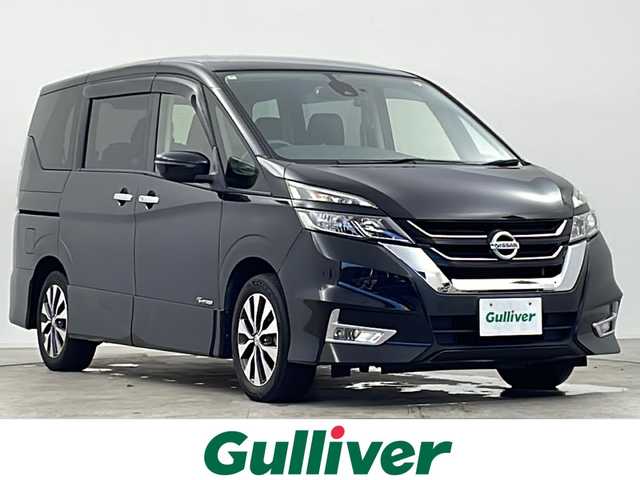 日産 セレナ ハイウェイスター 千葉県 2018(平30)年 6.3万km ダイヤモンドブラック 片側パワースライドドア/ハンズフリーオートスライドドア/純正9インチナビ/・型式：MM517D-L/・CD/DVD/Bluetooth/フルセグTV/AppleCarPlay/バックカメラ/クルーズコントロール/インテリジェントエマージェンシーブレーキ/LEDオートヘッドライト/ヘッドライトレベライザー/スマートマルチセンターシート/UVカット断熱グリーンガラス/ECOモードスイッチ/ビルトインETC/本革巻き3本スポークステアリング/純正16インチアルミホイール/ハイウェイスター専用サスペンション/デュアルバックドア/ステアリングスイッチ/オートエアコン/アイドリングストップ/ドアバイザー/プッシュスタート/インテリジェントキー/スペアキー1本/禁煙車