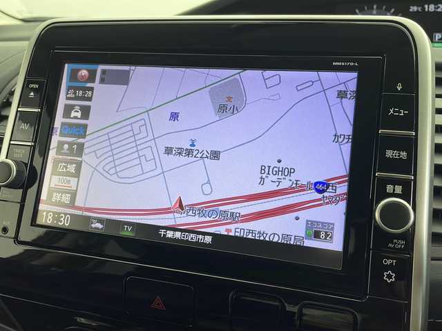 日産 セレナ ハイウェイスター 千葉県 2018(平30)年 6.3万km ダイヤモンドブラック 片側パワースライドドア/ハンズフリーオートスライドドア/純正9インチナビ/・型式：MM517D-L/・CD/DVD/Bluetooth/フルセグTV/AppleCarPlay/バックカメラ/クルーズコントロール/インテリジェントエマージェンシーブレーキ/LEDオートヘッドライト/ヘッドライトレベライザー/スマートマルチセンターシート/UVカット断熱グリーンガラス/ECOモードスイッチ/ビルトインETC/本革巻き3本スポークステアリング/純正16インチアルミホイール/ハイウェイスター専用サスペンション/デュアルバックドア/ステアリングスイッチ/オートエアコン/アイドリングストップ/ドアバイザー/プッシュスタート/インテリジェントキー/スペアキー1本/禁煙車