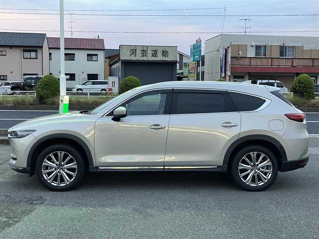 マツダ ＣＸ－８ XD エクスクルーシブモード 宮城県 2021(令3)年 3.8万km プラチナクォーツメタリック BOSEサウンド/ハンズフリーパワーバックドア/ターボ/ルーフレール/♪i-ACTIVSENSE/ ・スマートシティブレーキサポート(SCBS)/ ・車線逸脱警報システム/ ・レーンキープアシストシステム(LAS)/ ・ブラインドスポットモニタリング(BSM)/ ・ハイビームコントロールシステム(HBC)/ ・マツダレーダークルーズコントロール(MRCC)/♪マツダコネクト10.25インチセンターディスプレイ/ ・フルセグ・USB/ ・Bluetoothオーディオ/♪360度ビューモニター/♪フリップダウンモニター(DVD再生機能付き）/♪ヘッドアップディスプレイ/♪茶革シート/♪全席パワーシート(D席メモリ付き)/♪全席シートヒーター/エアシート/♪スマートキー×2/♪プッシュスタート/♪オートブレーキホールド/♪LEDヘッドライト/♪LEDフォグライト/♪オートライト/♪純正19インチAW/♪革巻ステアリング/♪ステアリングヒーター/♪ステアリングスイッチ/♪ドライブレコーダー(前後)/♪コーナーセンサー/♪フロアマット/♪ドアバイザー/♪プライバシーガラス/♪ETC/♪サイド/カーテンエアバック