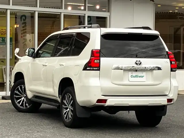 トヨタ ランドクルーザー プラド TX Lパッケージ 山口県 2021(令3)年 3.9万km ホワイトパールクリスタルシャイン 純正ナビ＆フルセグTV＆バックカメラ/黒レザーシート/フロントパワーシート/シートヒーター＆エアシート/サンルーフ/ルーフレール/純正19インチアルミホイール/レーダークルーズコントロール/LEDオートライト＆オートハイビーム/LED純正フォグ/純正フロアマット/ドアバイザー/プリクラッシュセーフティ/レーンキープアシスト/ウッドコンビステアリング