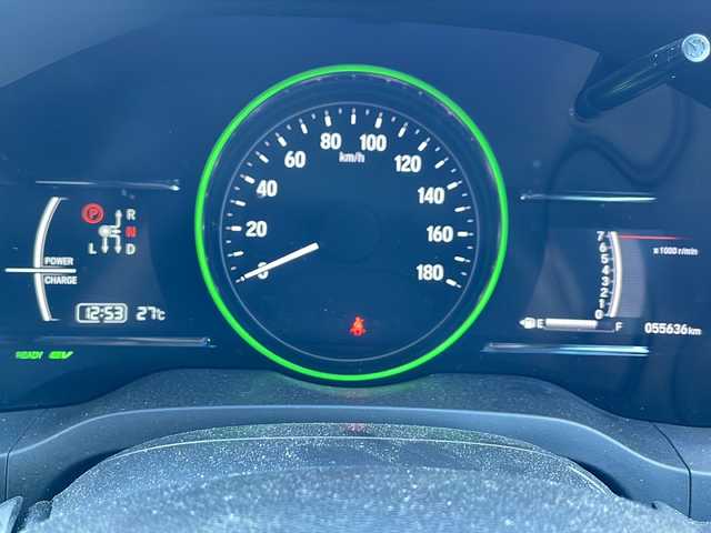 ホンダ ヴェゼル ハイブリッド X ホンダセンシング 道東・釧路十勝 2019(令1)年 5.6万km ミッドナイトブルービームM 4WD/純正ナビ/　(AM/FM/CD/DVD/BT)/エンジンスターター/ビルトインETC/バックカメラ/シートヒーター/冬タイヤ積込/純正16インチAW/純正フロアマット/ドアバイザー/ステアリングスイッチ/MTモード付AT/アイドリングストップ/クルーズコントロール/コーナーセンサー/レーンキープアシスト/オートライト/ライトレベライザー/フォグランプ/盗難防止装置/ABS/横滑り防止装置