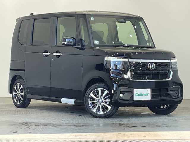ホンダ Ｎ ＢＯＸ カスタム 栃木県 2025(令7)年 0.1千km クリスタルブラックパール 届出済み未使用車（7km）/ホンダセンシング/コーナーセンサー/片側パワースライドドア/前席シートヒーター/禁煙車/オートライト/LEDヘッドライト/横滑り防止装置/スマートキー/プッシュスタート/アイドリングストップ/ステアリングスイッチ/ウィンカーミラー/純正14インチアルミホイール
