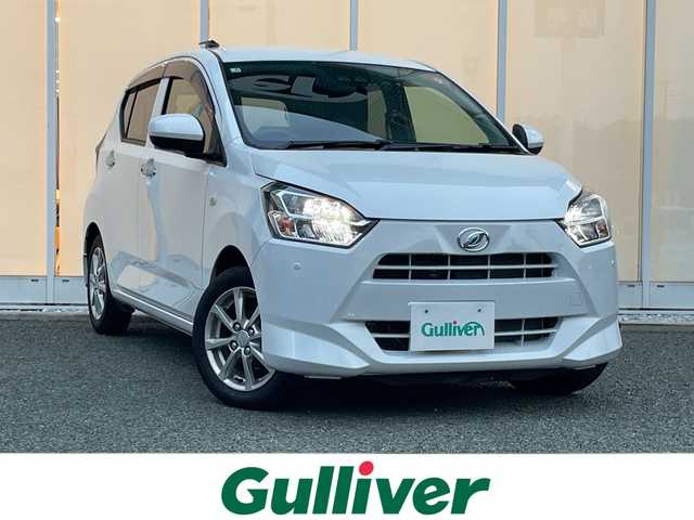 ダイハツ ミラ イース G SAⅢ 福岡県 2025(令7)年 0.2万km シャイニングホワイトパール 純正７インチナビ/　（AM/FM/USB/SD/CD/DVD/Bluetooth/フルセグ）/シートヒーター（D席＋N席）/純正ドライブレコーダー（前後）/プッシュスタート/横滑り防止装置/盗難防止装置/コーナーセンサー（前後）/オートライト/オートマチックハイビーム/衝突被害軽減システム/アイドリングストップ/純正マット