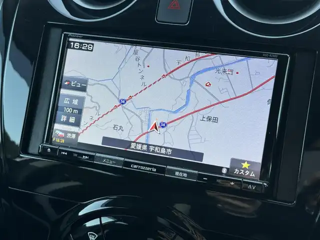 日産 ノート e－パワー B 愛媛県 2020(令2)年 3.8万km ブリリアントシルバー アラウンドビューモニター/エマージェンシーブレーキ/前後コーナーセンサー/カロッツェリア楽ナビ　Ｂｌｕｅｔｏｏｔｈ/禁煙車/ＥＴＣ/スマートキー/プッシュスタート/オートライト/デジタルインナーミラー/スペアキー