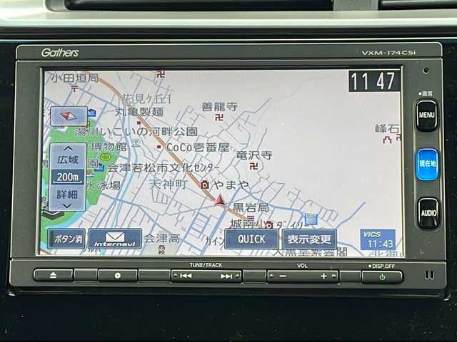 ホンダ フィット ハイブリット Fパッケージ 福島県 2016(平28)年 7.4万km クリスタルブラックパール 純正ナビ　バックＣ　ＢＴ　ワンセグＴＶ　ワイパーデザイアー　ＥＴＣ　ステリモ　ハロゲンヘッドライト　電格ミラー　スペアキー　前方ドラレコ　ＥＣＯＮ　純正ドアバイザー　純正ホイールキャップ　取扱説明書