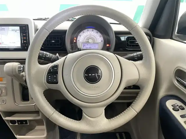 スズキ ラパン モード 鹿児島県 2021(令3)年 4.1万km ノクターンブルーパール/ホワイト 2トーンルーフ 禁煙車/純正SDナビ【CN-RZ765W】/　（Bluetooth.フルセグTV.CD.DVD）/スズキセーフティサポート/レーダーブレーキサポート/車線逸脱警報/前席シートヒーター/リアコーナーセンサー/専用フロアマット/専用メッキフロントグリル/メッキドアハンドル/インパネシフトガーニッシュ/専用ファブリックシート