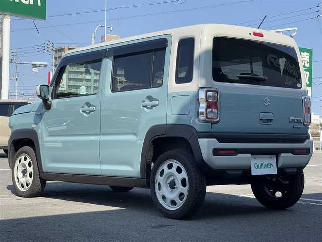 スズキ ハスラー HYBRID G 徳島県 2024(令6)年 0.7万km オフブルーメタリック/ソフトベージュメタリック 社外ナビ　フルセグ　DVD再生　Bluetoothオーディオ　スマートキー　ドラレコ　ETC　純正フロアマット　ドアバイザー