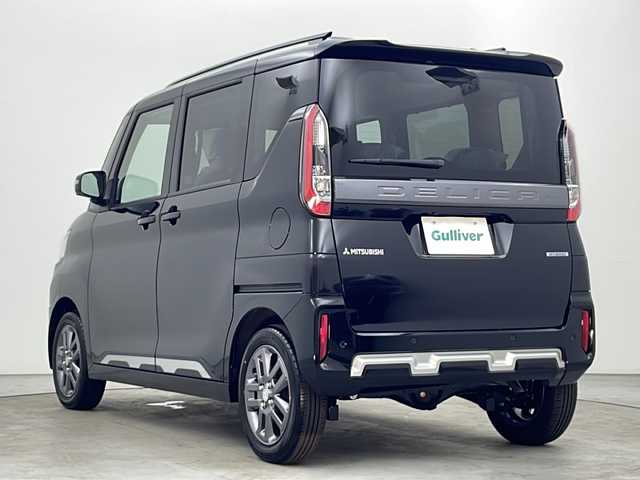 三菱 デリカミニ T プレミアム 秋田県 2025(令7)年 0.1千km アメジストブラック ４ＷＤ/純正ディスプレイオーディオ/（AM/FM/BT/HDMI/USB/ACP/AA)/全方位カメラ/レーダークルーズコントロール（マイパイロット）/両側パワースライドドア/ハンズフリーオートスライドドア/シートヒーター（D/N席）/ステアリングヒーター/デジタルインナーミラー/パドルシフト/純正サイドデカール/ブレーキオートホールド/オートライト/オートハイビーム/レーンキープアシスト/ヒルディセントコントロール/コーナーセンサー/スマートキー/スペアキー/取扱説明書/保証書