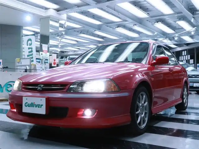 ホンダ トルネオ ユーロ R 千葉県 2000(平12)年 0.5万km ミラノレッド ワンオーナー(自社名義変更済)/H13、15、17、18、19、20、21、22、23、24、25、27、29、30、R1、2、3、4、5、6、7年/全ディーラー点検記録簿有り/2023年製　ADVAN FLEVA装着/ギャザーズ　VXM-155VFi ナビゲーション/・フルセグTV/・DVD再生/・Bluetoothオーディオ/ETC/純正レカロシート/純正16インチアルミホイール/＊205 50R16/ユーロ純正フロアマット/車検　令和9年8月17日/当モデルカタログ有り/取扱説明書/保証書/スペアキー