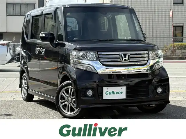 ホンダ Ｎ ＢＯＸ カスタム G SSパッケージ 三重県 2014(平26)年 11.5万km プレミアムゴールドパープルパール ♪ワンオーナー/スマートキー×2/プッシュスタート/シティブレーキアクティブシステム/アイドリングッストップ/両側パワースライドドア/前後ドライブレコーダー/純正インターナビ/・フルセグ・CD録音・SD/・DVD再生/・Bluetoothオーディオ/・バックカメラ/ステアリングスイッチ/純正14インチAW/HIDヘッドライト/フォグライト/オートライト/ウィンカーミラー/オートリトラクタブルミラー/プライバシーガラス/フロアマット/ドアバイザー/ETC/サイド/カーテンエアバック
