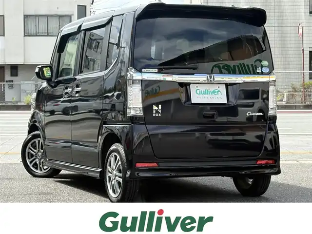 ホンダ Ｎ ＢＯＸ カスタム G SSパッケージ 三重県 2014(平26)年 11.5万km プレミアムゴールドパープルパール ♪ワンオーナー/スマートキー×2/プッシュスタート/シティブレーキアクティブシステム/アイドリングッストップ/両側パワースライドドア/前後ドライブレコーダー/純正インターナビ/・フルセグ・CD録音・SD/・DVD再生/・Bluetoothオーディオ/・バックカメラ/ステアリングスイッチ/純正14インチAW/HIDヘッドライト/フォグライト/オートライト/ウィンカーミラー/オートリトラクタブルミラー/プライバシーガラス/フロアマット/ドアバイザー/ETC/サイド/カーテンエアバック