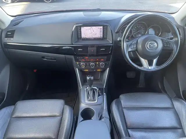 マツダ ＣＸ－５ 25S Lパッケージ 群馬県 2014(平26)年 12.9万km ソウルレッドプレミアムメタリック ワンオーナー/４WD/純正メモリナビ、地デジ、Bluetooth、CD/DVD/　（CA9K2）/バックカメラ/革巻きステア/クルーズコントロール/ETC/LEDヘッドライト/黒レザーシート/運転席パワーシート/前席シートヒーター/ドアバイザー/スマートキー×２/保証書、取説