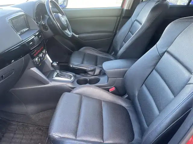 マツダ ＣＸ－５ 25S Lパッケージ 群馬県 2014(平26)年 12.9万km ソウルレッドプレミアムメタリック ワンオーナー/４WD/純正メモリナビ、地デジ、Bluetooth、CD/DVD/　（CA9K2）/バックカメラ/革巻きステア/クルーズコントロール/ETC/LEDヘッドライト/黒レザーシート/運転席パワーシート/前席シートヒーター/ドアバイザー/スマートキー×２/保証書、取説