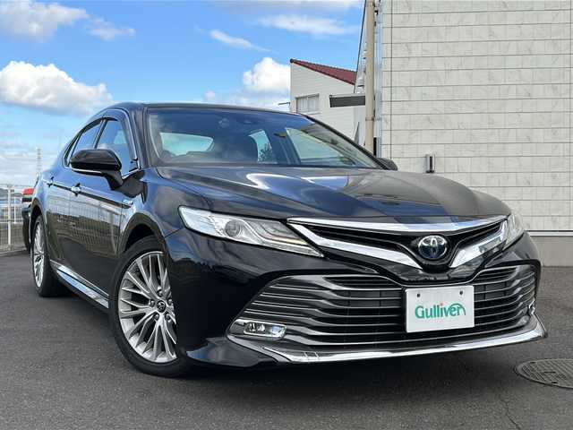 トヨタ カムリ G レザーパッケージ 群馬県 2018(平30)年 12万km アティチュードブラックマイカ 純正ナビ（フルセグTV/CD，DVD/BT)/ドライブレコーダー/ワイヤレス充電/シートヒーター/オートマチックハイビーム/ETC2.0/スペアキー