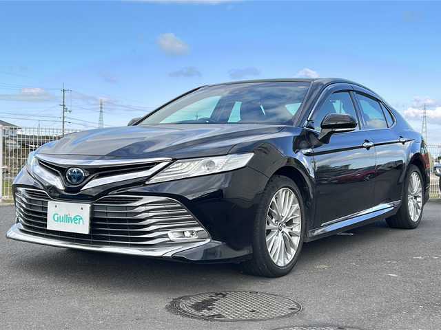 トヨタ カムリ G レザーパッケージ 群馬県 2018(平30)年 12万km アティチュードブラックマイカ 純正ナビ（フルセグTV/CD，DVD/BT)/ドライブレコーダー/ワイヤレス充電/シートヒーター/オートマチックハイビーム/ETC2.0/スペアキー