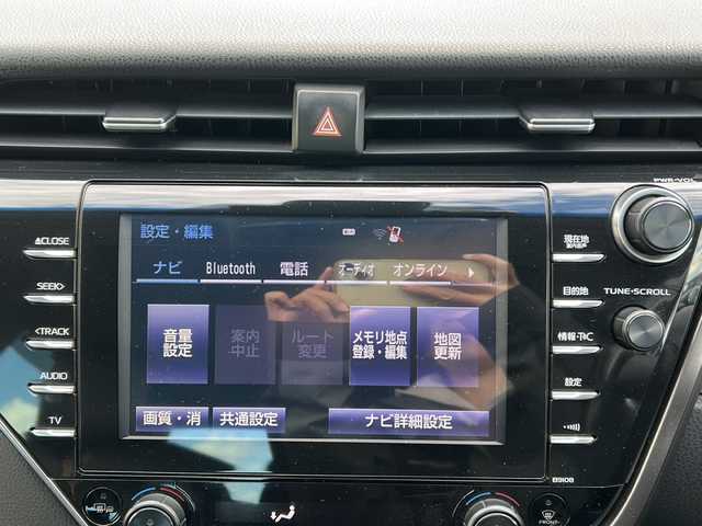 トヨタ カムリ G レザーパッケージ 群馬県 2018(平30)年 12万km アティチュードブラックマイカ 純正ナビ（フルセグTV/CD，DVD/BT)/ドライブレコーダー/ワイヤレス充電/シートヒーター/オートマチックハイビーム/ETC2.0/スペアキー