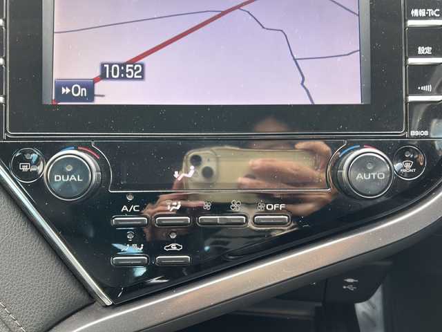 トヨタ カムリ G レザーパッケージ 群馬県 2018(平30)年 12万km アティチュードブラックマイカ 純正ナビ（フルセグTV/CD，DVD/BT)/ドライブレコーダー/ワイヤレス充電/シートヒーター/オートマチックハイビーム/ETC2.0/スペアキー