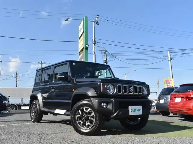 スズキ ジムニー ノマド FC 神奈川県 2025(令7)年 0.1千km 黒 ワンオーナー/セーフティサポート（予防安全技術）/プライバシーガラス/ラゲッジルームランプ/シートヒーター（前席）/純正15インチアルミホイール/純正LEDヘッドライト/フロントフォグランプ/ーーーーーーーーーーーーーーーーーーー/保証書/取扱説明書/スペアスマートキー×1本