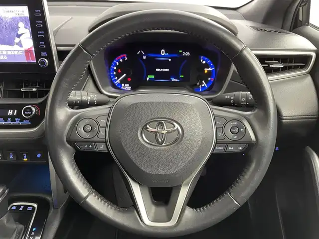 トヨタ カローラ クロス ハイブリッド Z 道央・札幌 2021(令3)年 4.8万km アティチュードブラックマイカ ・ワンオーナー/・4WD/・寒冷地仕様/・モデリスタエアロ（F）/・純正ディスプレイオーディオ/BT/USB/フルセグ/Miracast/・ステアリングスイッチ/・ビルドインETC/LTA/POS/BSM/ROTA/RKSB/RSA/・前後ドライブレコーダー/・ステアヒーター/・レーダークルーズコントロール/・クリアランスソナー前後/・電動パーキング/・オートブレーキホールド/・横滑り防止装置/・DRIVEモード/ECOモード/・オートマチックハイビーム/・オートライト/・LEDヘッドライト/・LEDフォグランプ前後/・ハーフレザーシート/・D席パワーシート/・D+N席シートヒーター/・ステアリングヒーター/・純正１８インチAW/・ドアバイザー/・プッシュスタート/・スマートキー/・スペアキー/・保証書