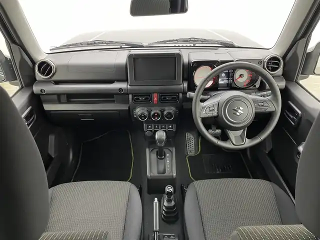 スズキ ジムニー XC 岡山県 2025(令7)年 0.2万km ブルーイッシュブラックパール3 クルーズコントロール　/ＬＥＤヘッドライト　/シートヒーター　/衝突軽減ブレーキ　/オートハイビーム　/オートライト　/フォグランプ　/純正１６インチアルミホイール　/社外フロアマット　/プッシュスタート　/スマートキー/アイドリングストップ/禁煙車/ダウンヒルアシスト