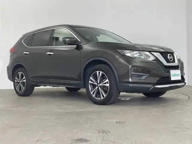 日産 エクストレイル 20X 鹿児島県 2017(平29)年 5.9万km チタニウムカーキ エマージェンシーブレーキ/インテリジェントルームミラー/パワーバックドア/純正SDナビ/（地デジTV/DVD/CD再生機能　Bluetooth)/アラウンドビューモニター/ETC/ウインカーミラー/革巻きステアリング/ステアリングスイッチ/コーナーセンサー/純正18インチアルミホイル/インテリジェントキー
