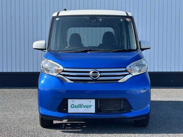 日産 デイズ ルークス X Vセレクション 千葉県 2016(平28)年 2.7万km シルキーホワイトP/オーシャンブルーP 純正メモリナビ/(TV/CD/DVD/FM/AM)/全周囲カメラ/衝突被害軽減システム/両側パワースライドドア/横滑り防止装置/ETC/アイドリングストップ/電動格納ミラー/純正14インチAW/シートリフター/プッシュスタート/スマートキー/フロアマット/ドアバイザー/スペアキー/取扱説明書